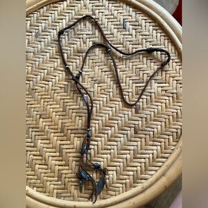 Boho handmade leather necklace